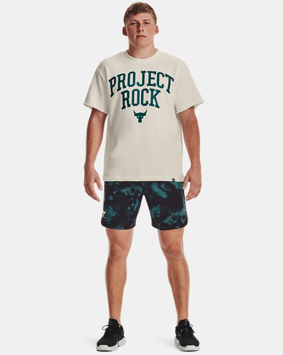 Project Rock Heavyweight Terry T-Shirt für Herren, White, pdpMainDesktop image number 2